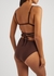 The Wrap Triangle brown bikini top - Matteau