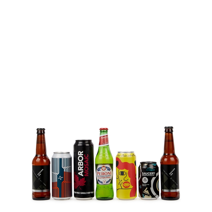 Harvey Nichols Gluten-Free Beer Collection - Seven Bottles/Cans - Best Before 08/06/22