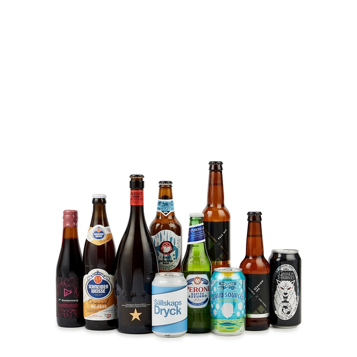 Harvey Nichols World Beer Collection - Ten Bottles/Cans - Best Before 30/05/22