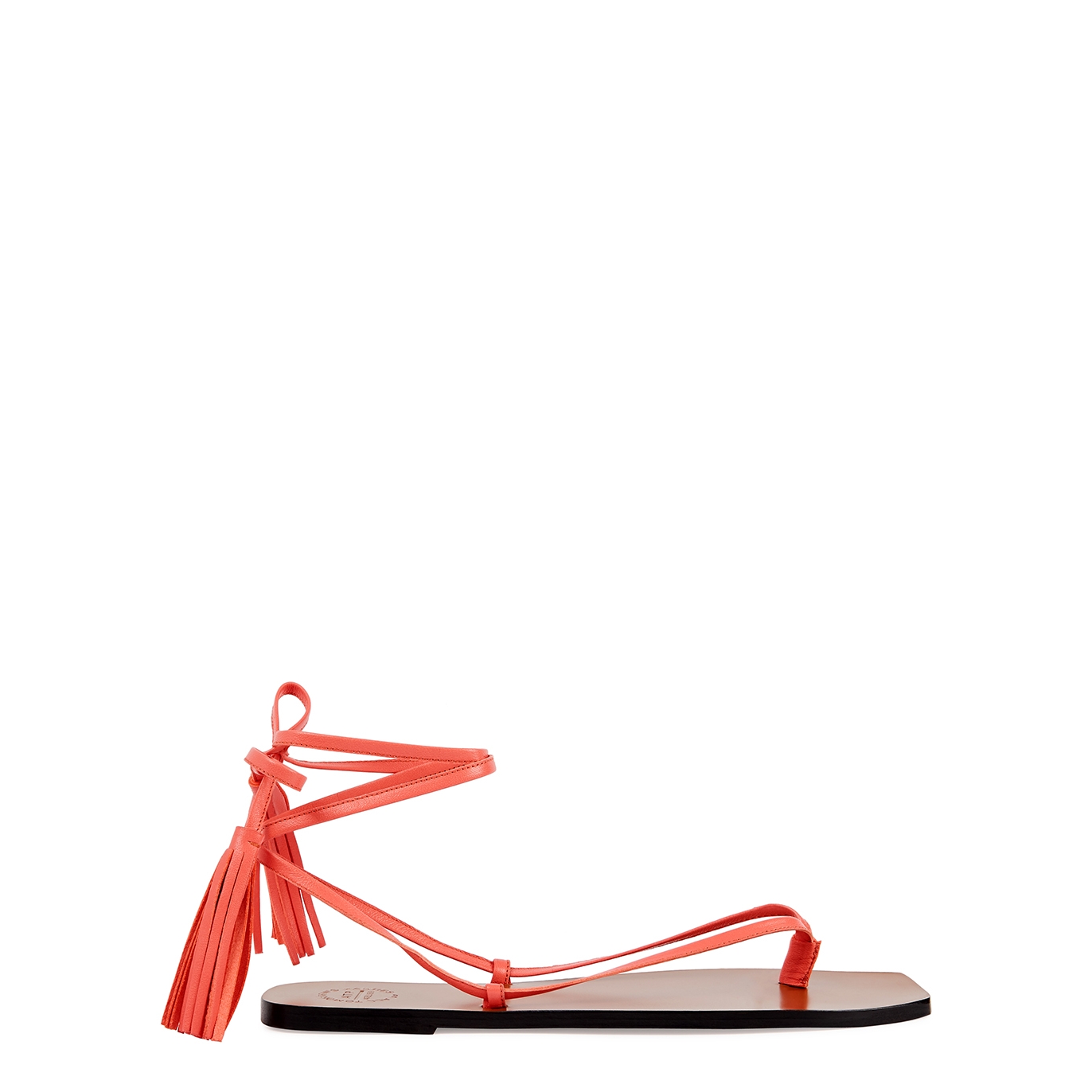 ATP Atelier Tortona Coral Leather Thong Sandals - 7