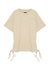 KIDS Sand ruched cotton T-shirt (7-14 years) - HOUSE OF BASICZ