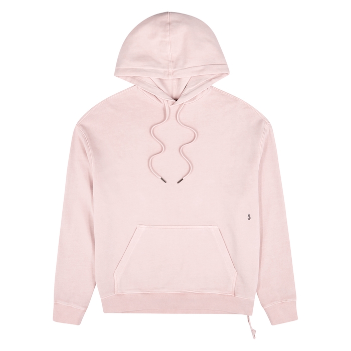 Ksubi 4X4 Biggie Pink Logo Hooded Cotton Sweatshirt