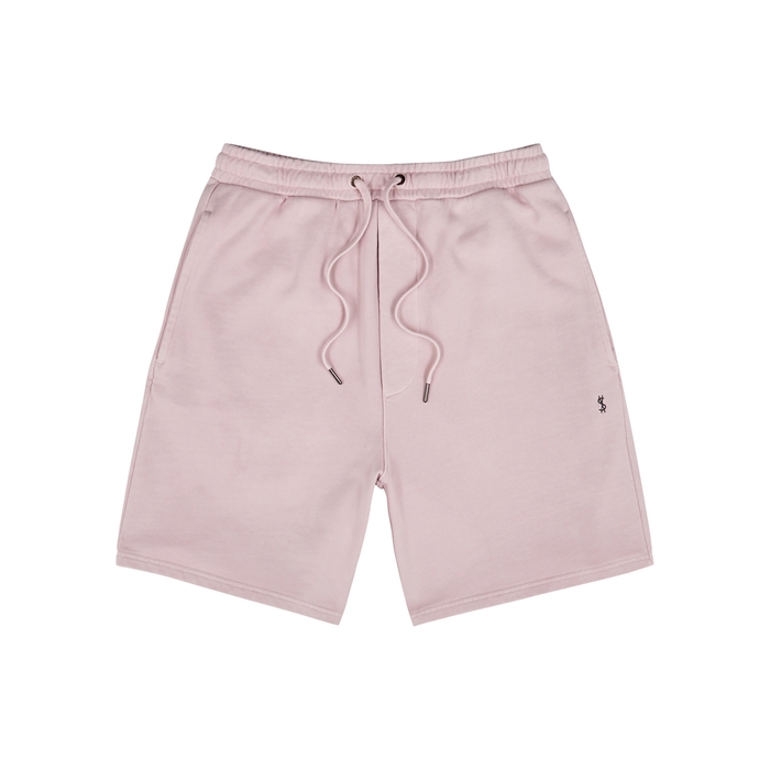 Ksubi 4X4 Trak Pink Embroidered Cotton Shorts