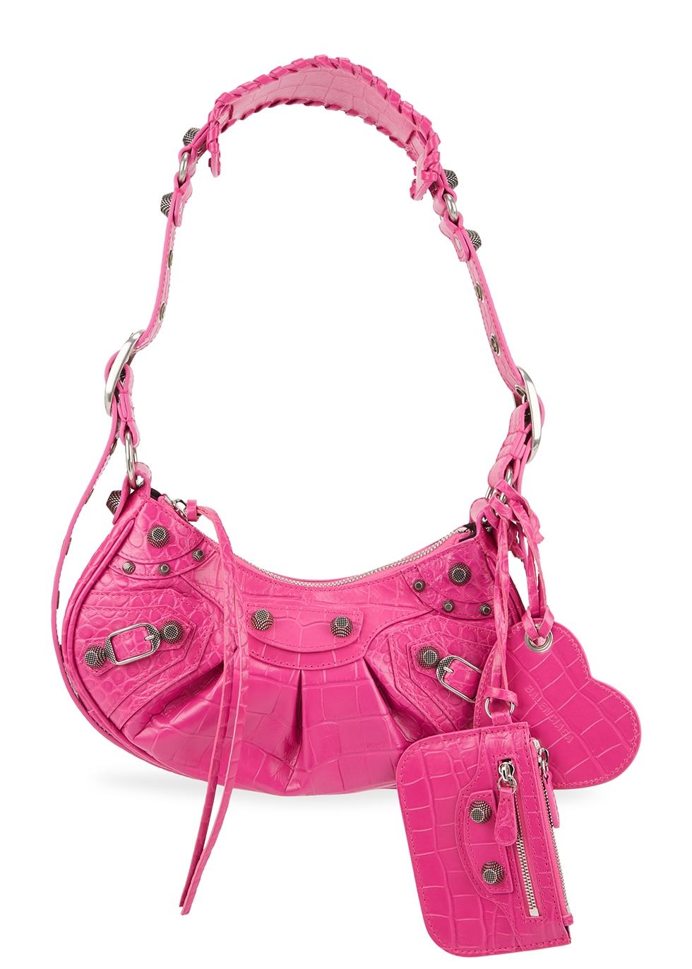 Balenciaga Le Cagole XS pink leather shoulder bag - Harvey Nichols