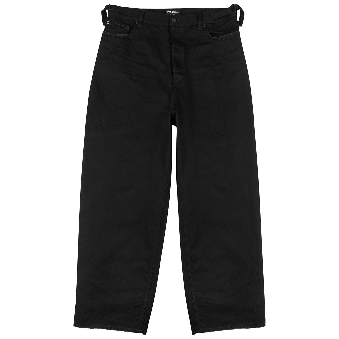 Balenciaga Black Oversized Wide-leg Jeans