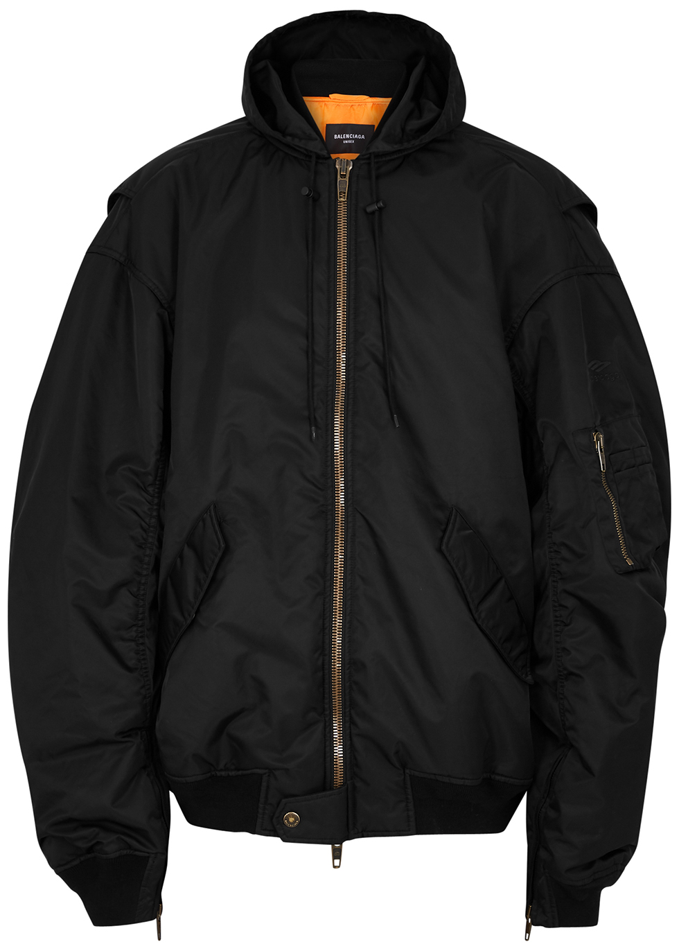 Balenciaga Black padded shell bomber jacket - Harvey Nichols