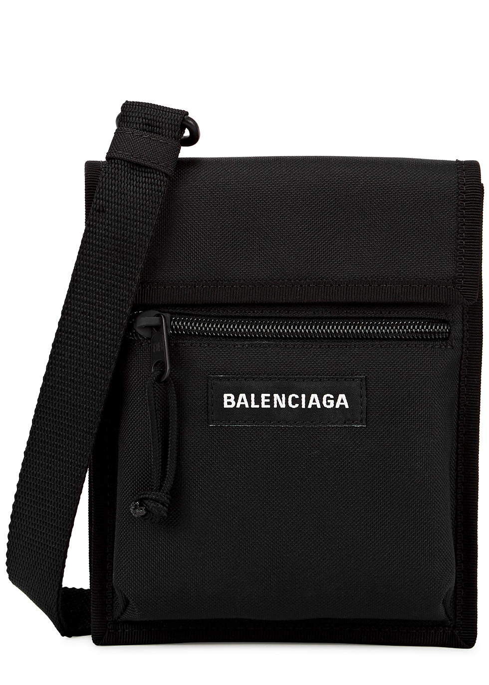 Balenciaga Explorer black canvas cross-body pouch - Harvey Nichols