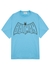 X Batman blue printed cotton T-shirt - Lanvin