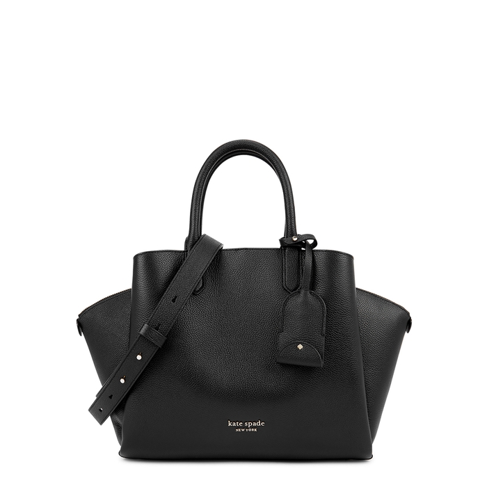 Kate Spade New York Avenue Medium Black Leather Top Handle Bag