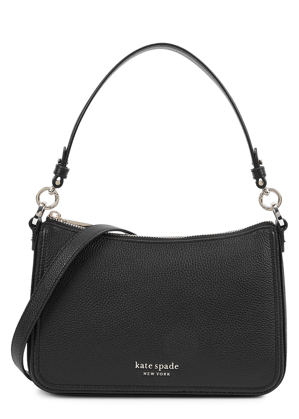 Kate Spade Hudson Black Medium Leather Cross-body Bag | ModeSens
