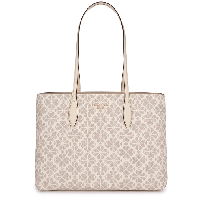 Kate Spade New York All Day Large Spade-jacquard Canvas Tote