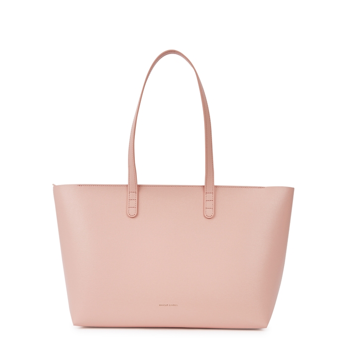Mansur Gavriel Small Zip Light Pink Leather Tote