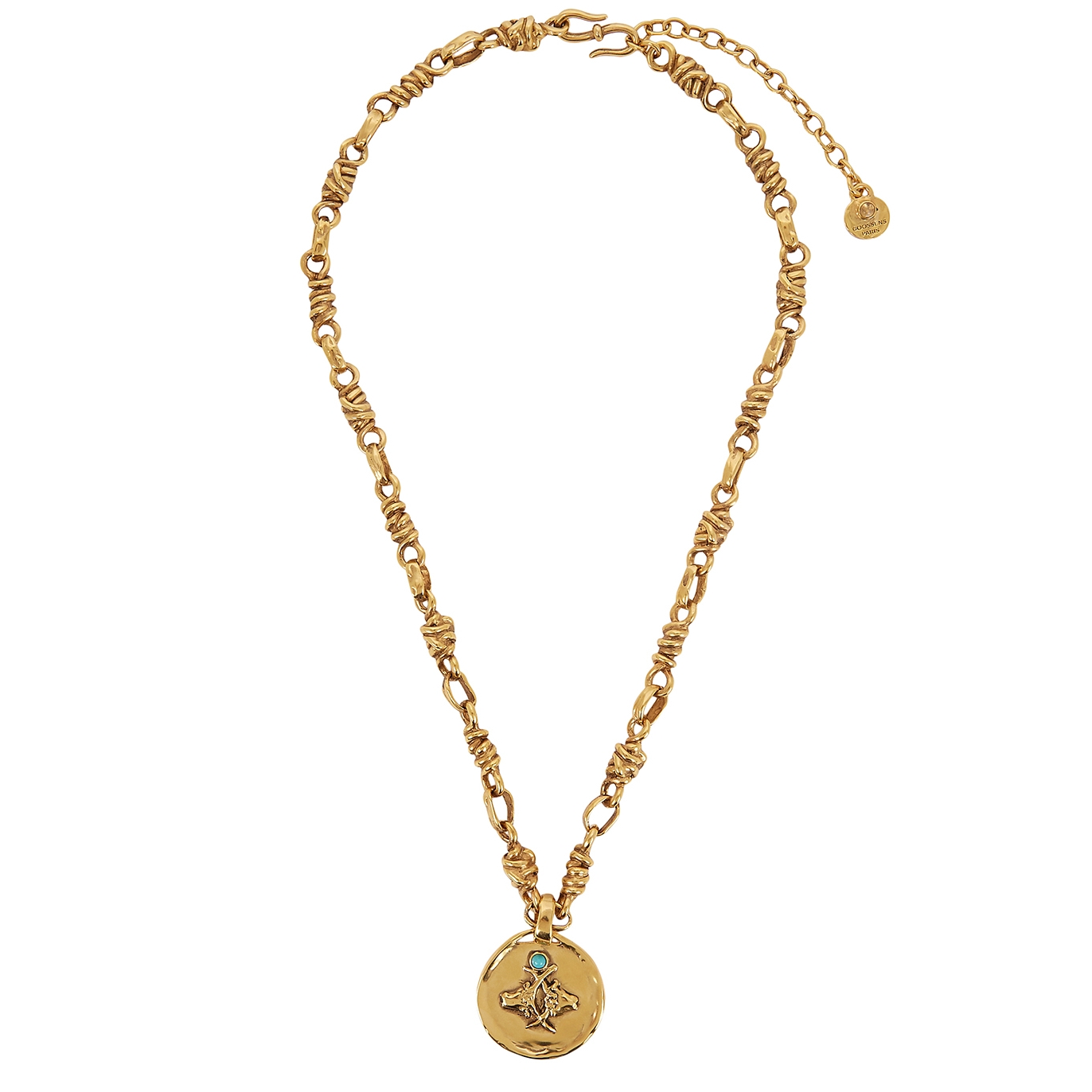 Goossens Talisman Taurus 24kt Gold-dipped Chain Necklace - One Size