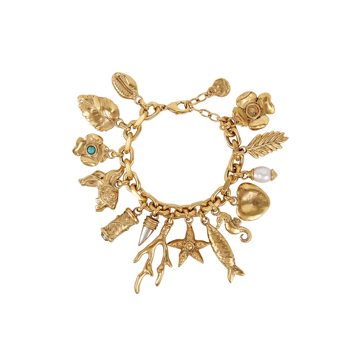 GOOSSENS 24kt Gold-dipped Charm Bracelet