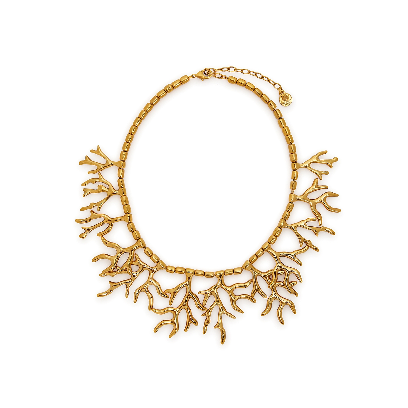Goossens Maunaloa Coral 24kt Gold-dipped Necklace - One Size