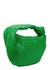 Teen Jodie Intrecciato green leather top handle bag - Bottega Veneta