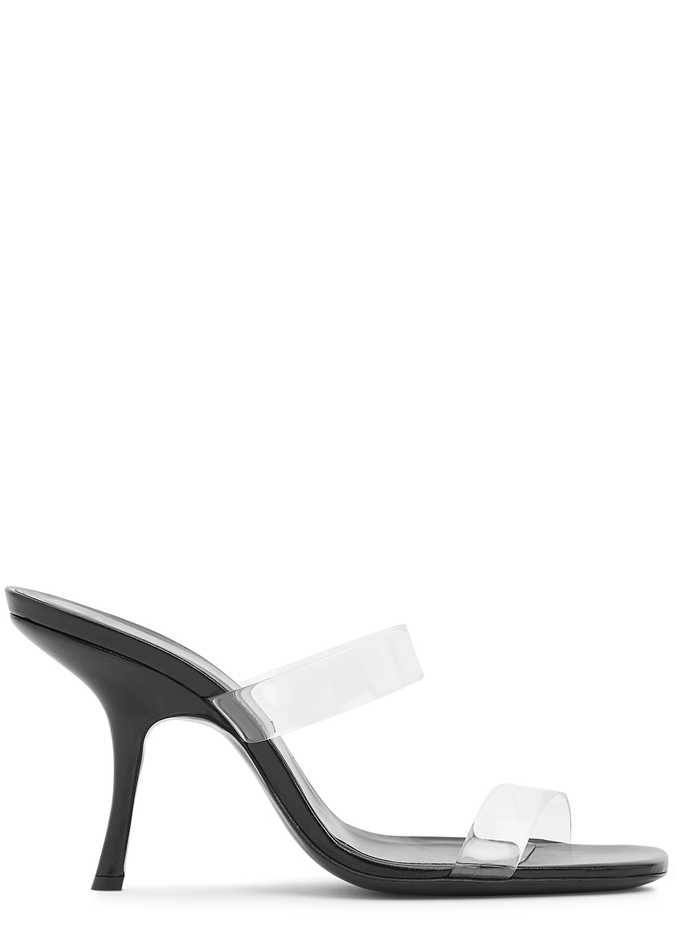 Clara PVC and leather mules
