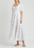 Cannes white floral-embroidered cotton dress - RIXO