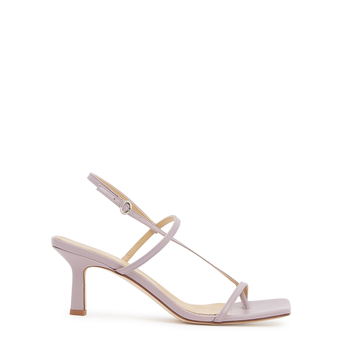 Aeyde Elise 65 Lilac Leather Sandals