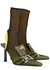 Lima 95 black and yellow mesh ankle boots - ANCUTA SARCA
