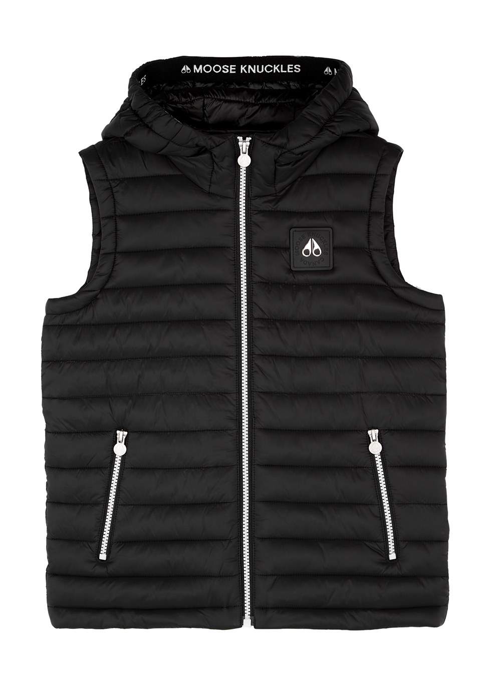 KIDS Jericho black quilted shell gilet