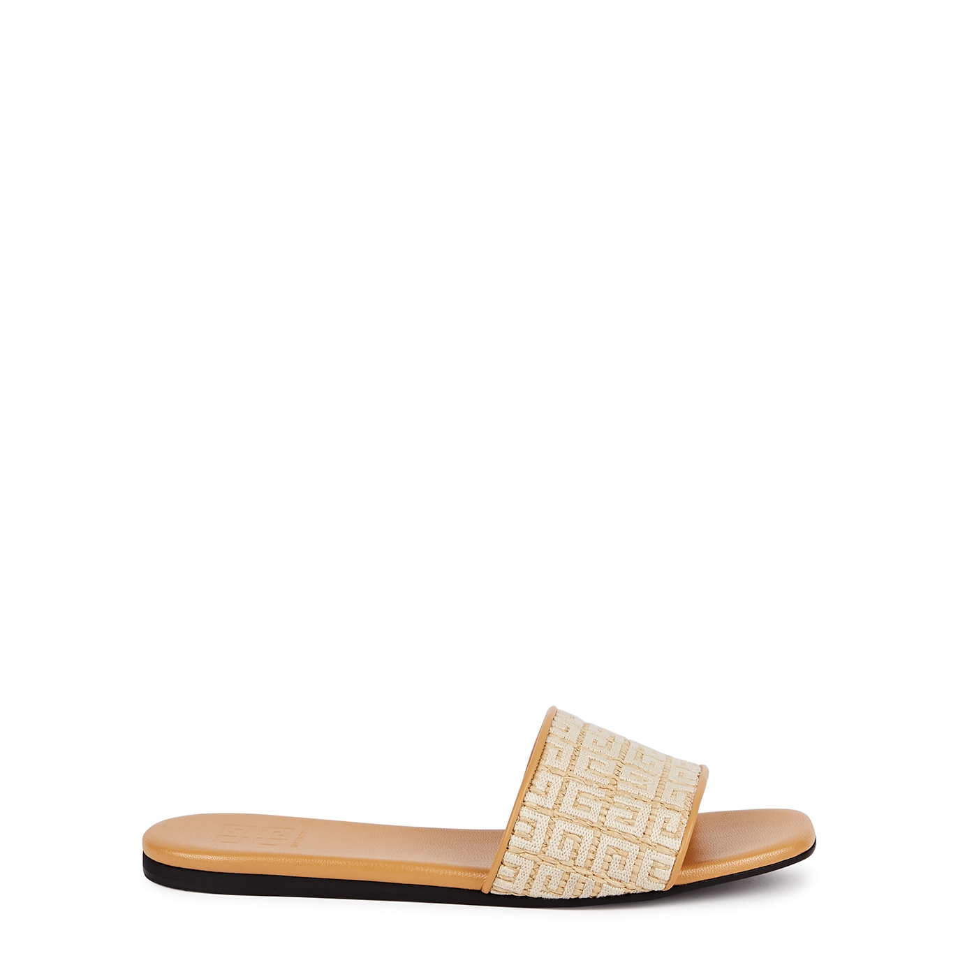 Givenchy 4G Logo-embroidered Raffia Sandals - Natural - 5