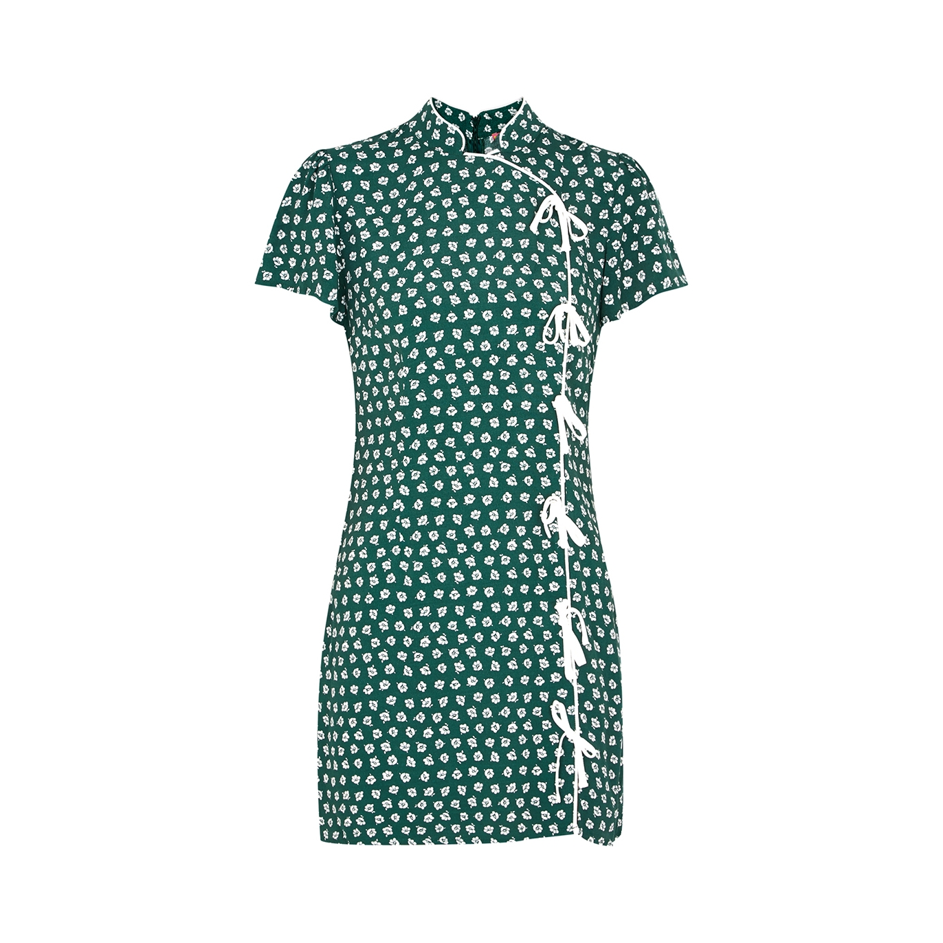 Kitri Harlow Green Printed Mini Dress - 10
