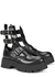 Rave Buckle black leather ankle boots - Alexander McQueen