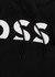 Black logo hooded cotton sweatshirt - BOSS