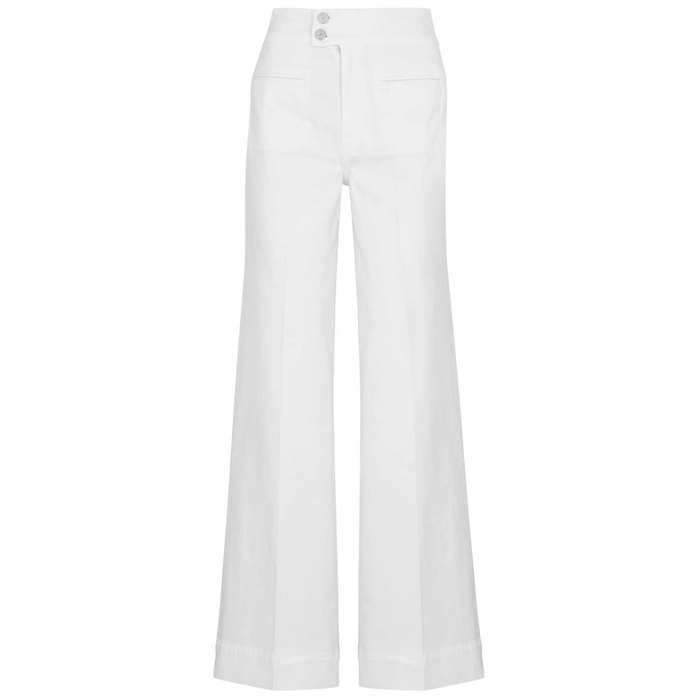 Frame Le Hardy White Wide-leg Jeans - W27