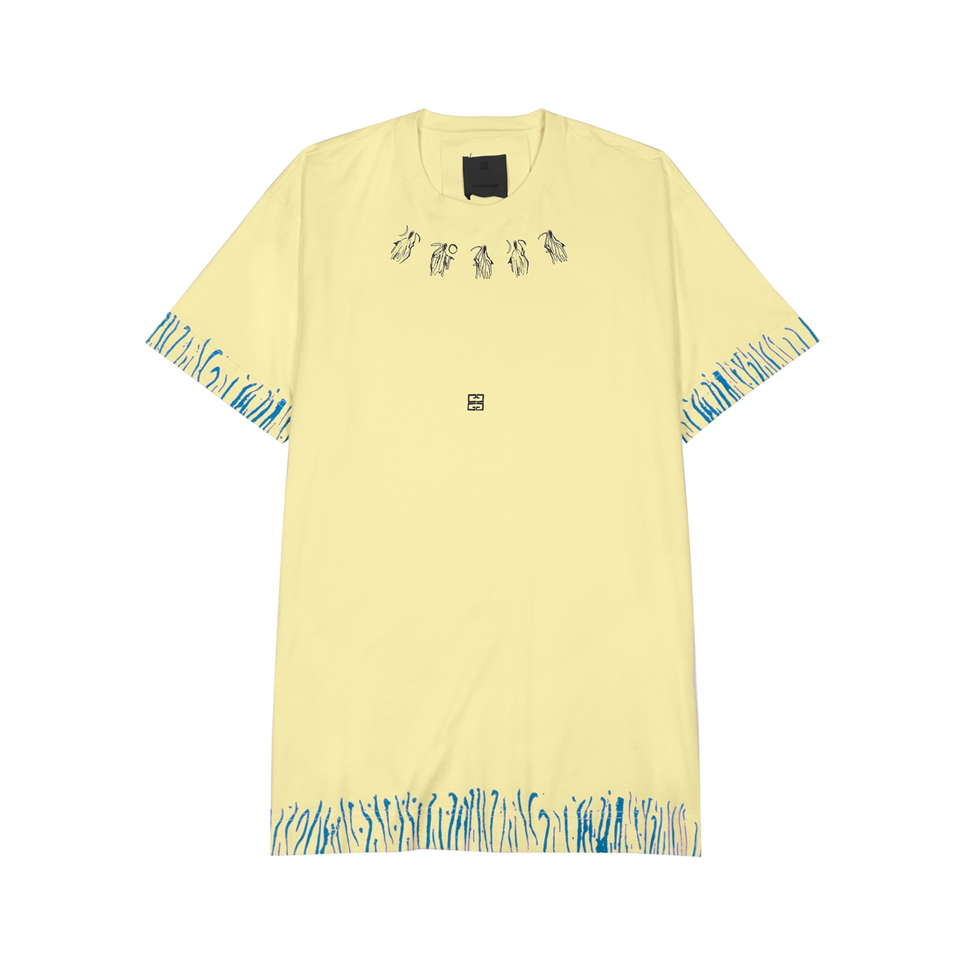 Givenchy X Josh Smith Yellow Printed Cotton T-shirt - L
