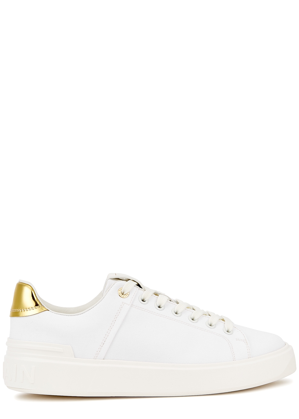 B-Court white canvas sneakers