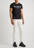 White panelled slim-leg jeans - Balmain