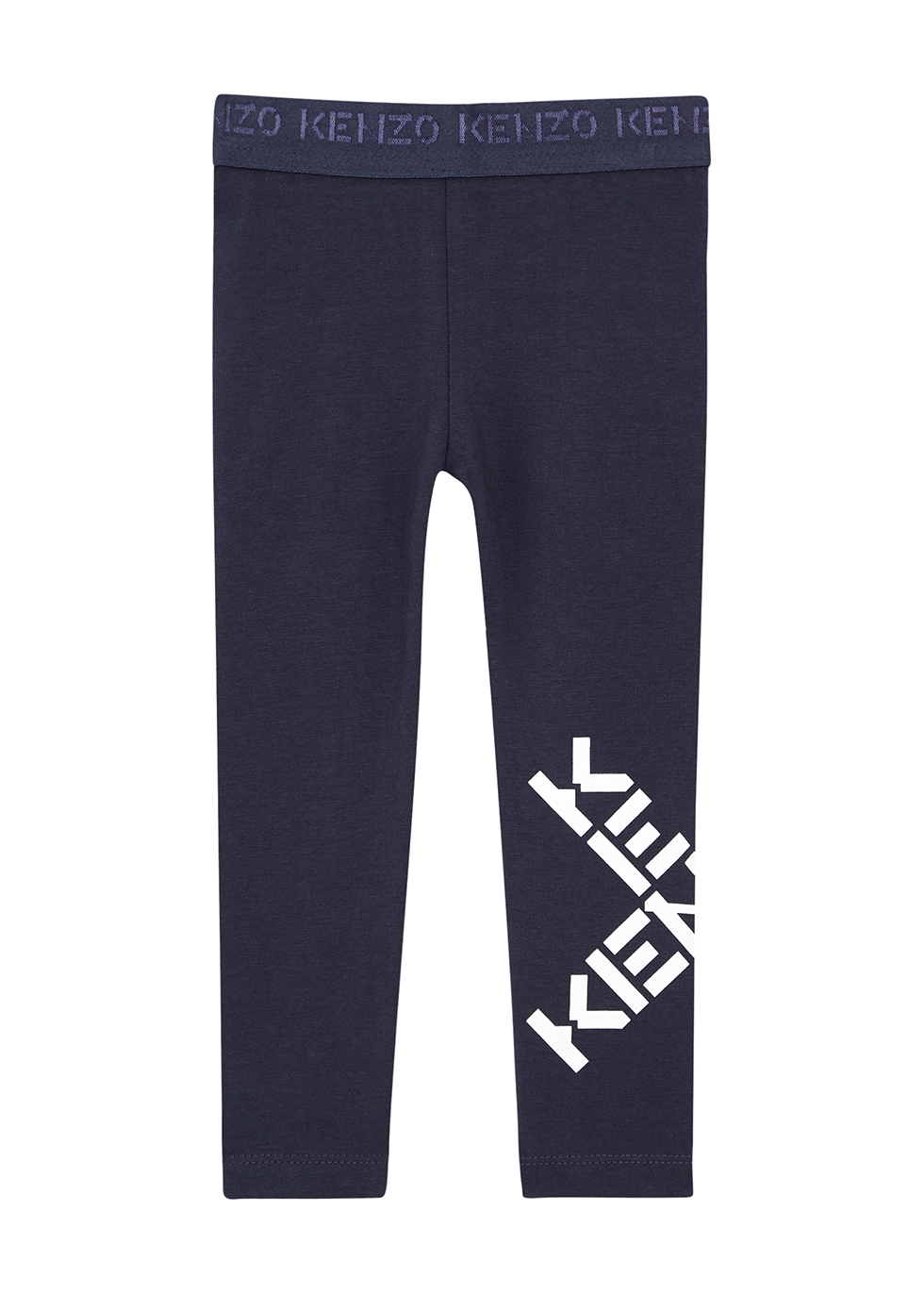 Kenzo Kids Dark Grey Logo-print Leggings (2-5 Years)