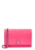 Mini pink crocodile-effect leather cross-body bag - Alexander McQueen