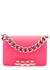 Four Ring mini pink leather clutch - Alexander McQueen