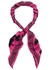 Graffiti Biker pink silk scarf - Alexander McQueen