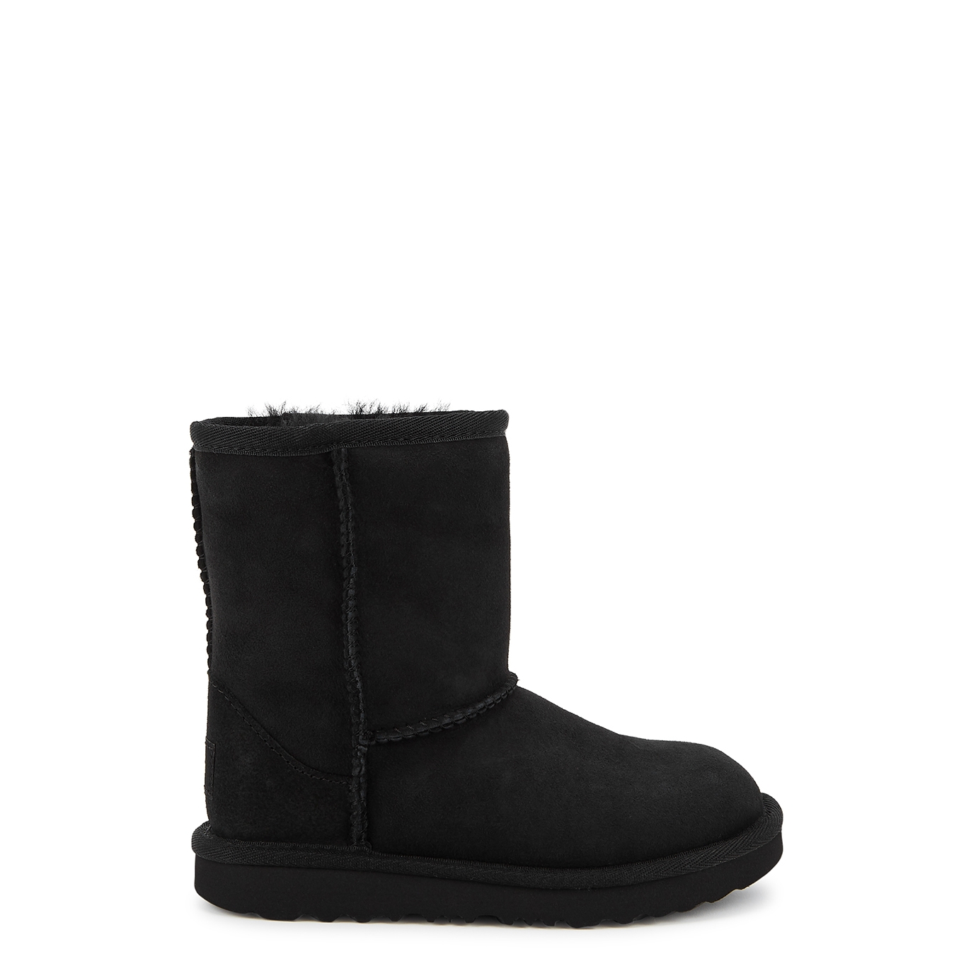 Ugg Kids Classic II Black Suede Ankle Boots (IT22-IT30) - 8 Junior