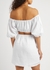 Almero white cut-out linen mini dress - Faithfull The Brand