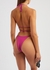 Marzia fuchsia wraparound bikini top - Faithfull The Brand