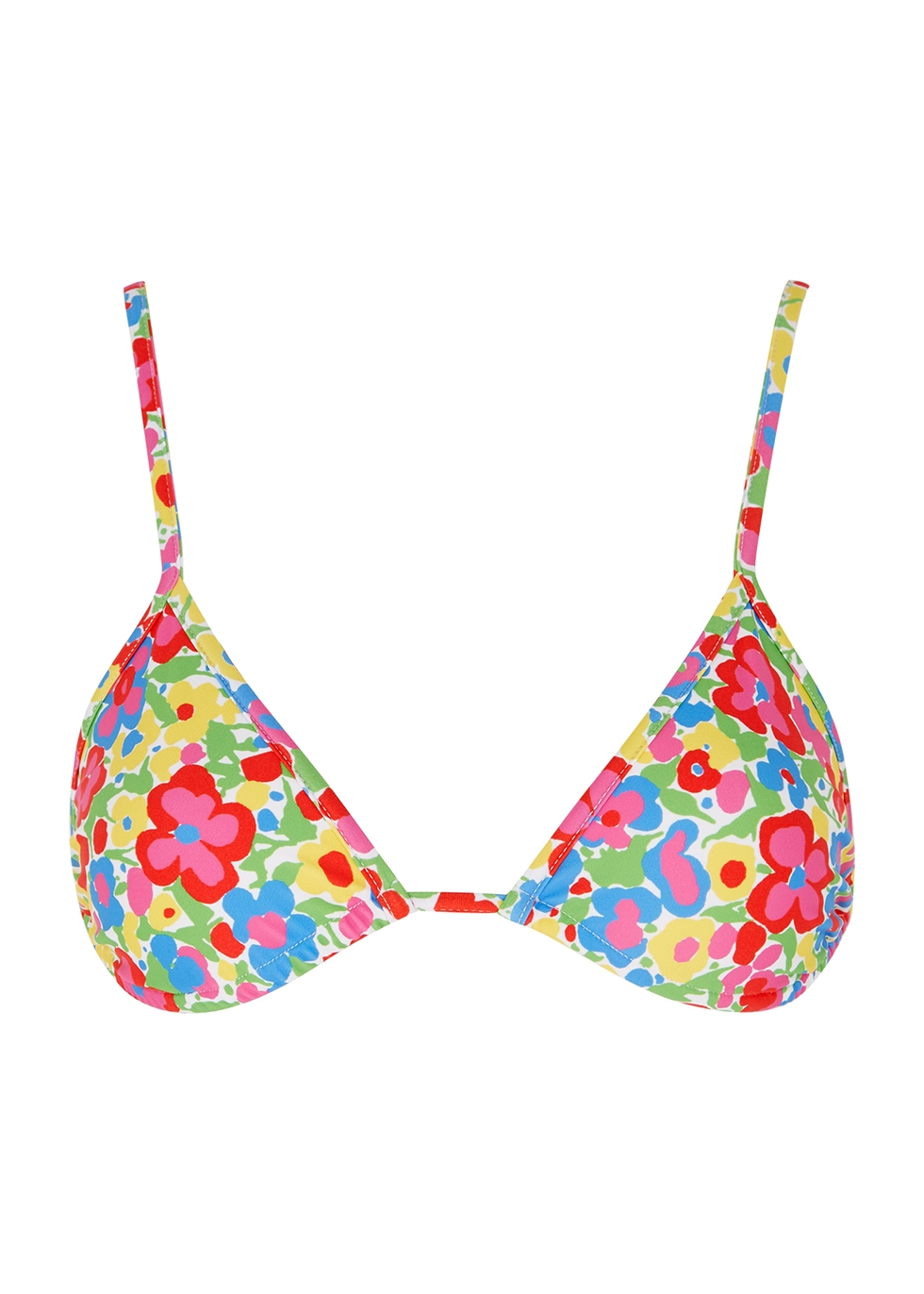 Faithfull The Brand Izzi floral-print triangle bikini top - Harvey Nichols