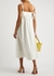 X Paula's Ibiza white cotton midi dress - Loewe