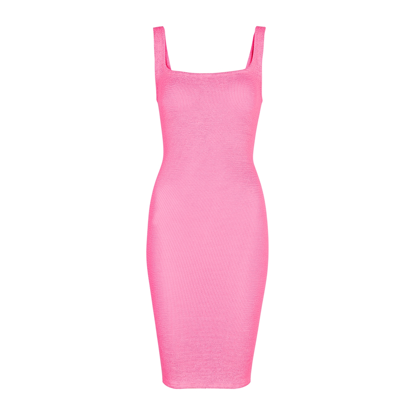 Pink Seersucker Dress, Dress, Nylon