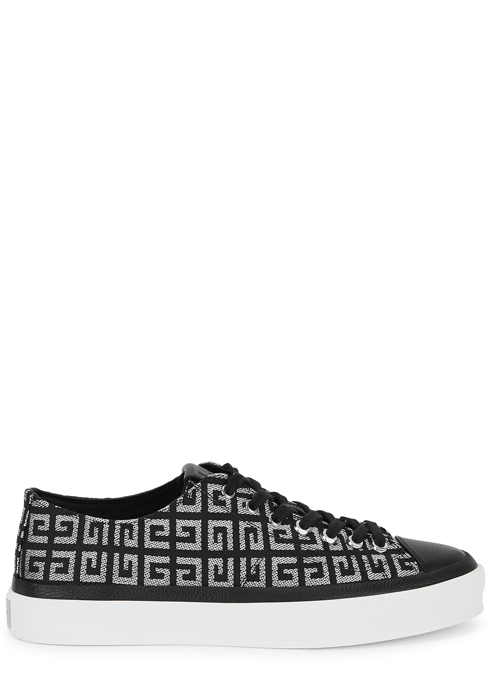 Givenchy City 4G logo-jacquard canvas sneakers - Harvey Nichols