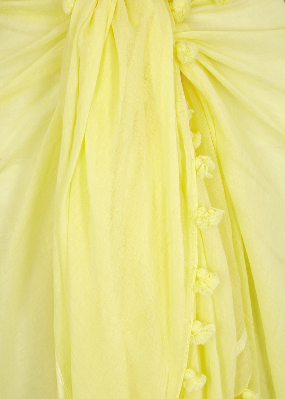 Womens Clothing Skirts Maxi skirts Melissa Odabash Pareo Yellow Cotton And Silk-blend Sarong 