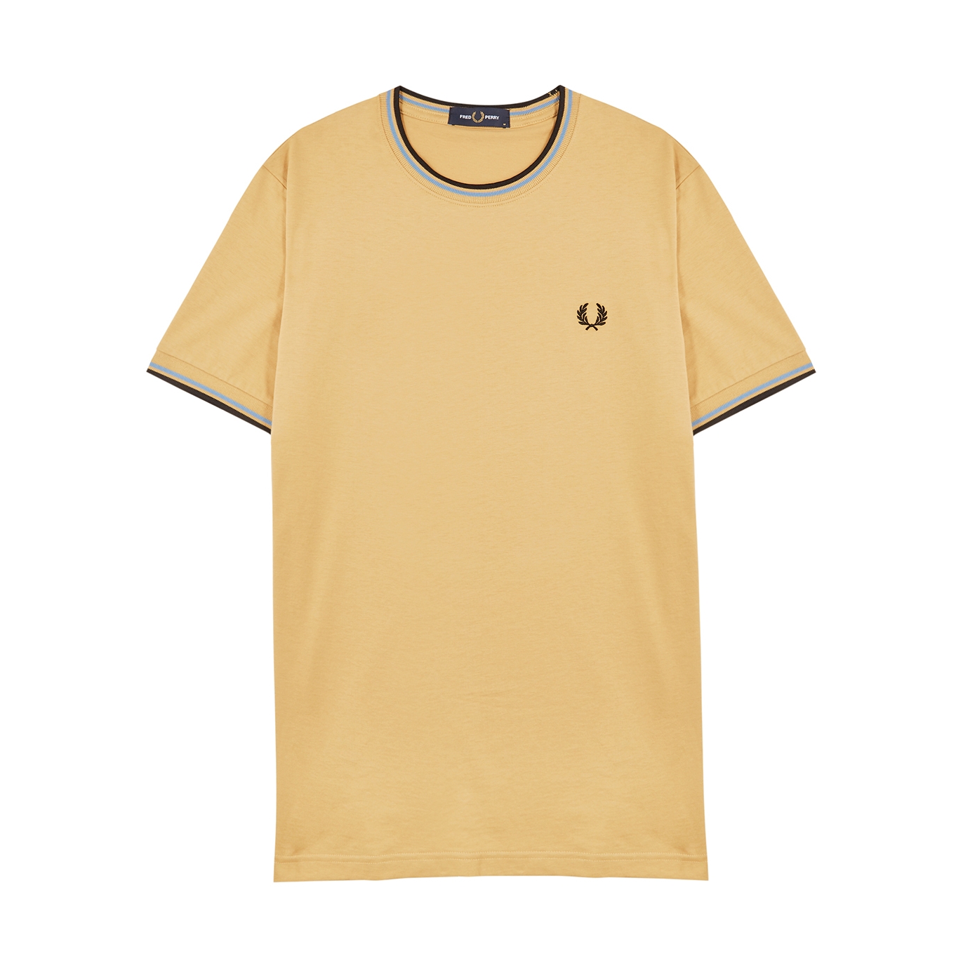 Fred Perry Camel Logo-embroidered Cotton T-shirt - L