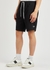 Black logo-embroidered jersey shorts - Fred Perry