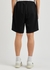 Black logo-embroidered jersey shorts - Fred Perry