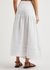 Carmen white linen maxi skirt - Casa Raki