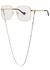 Gold-tone square-frame optical glasses - Gucci